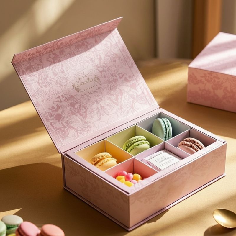 MC-211 Macaron-Box mit Magnetverschluss