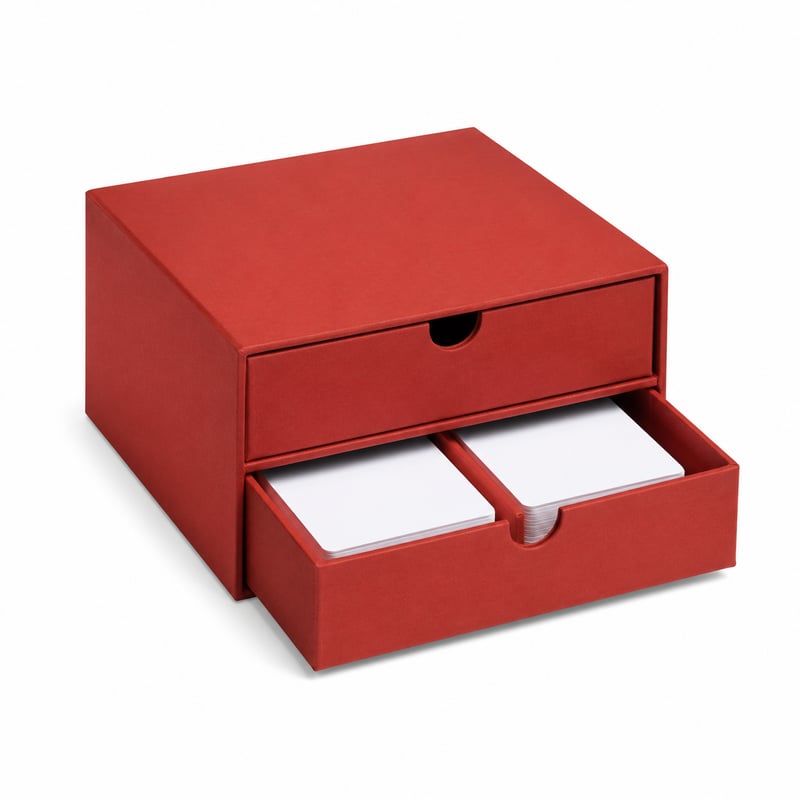 Schubladenbox für Spielkarten