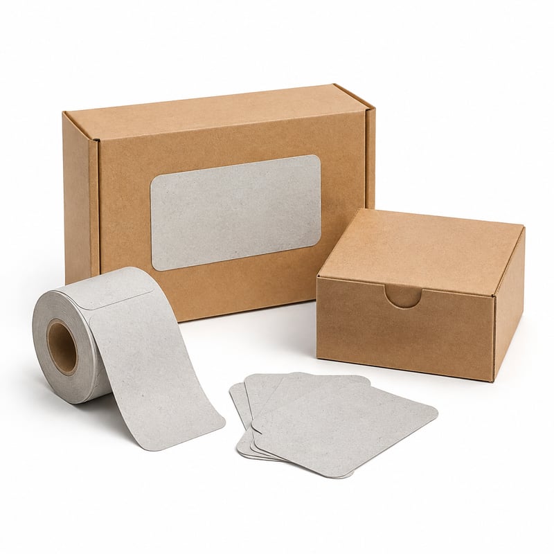 Etiketten aus Recyclingpapier