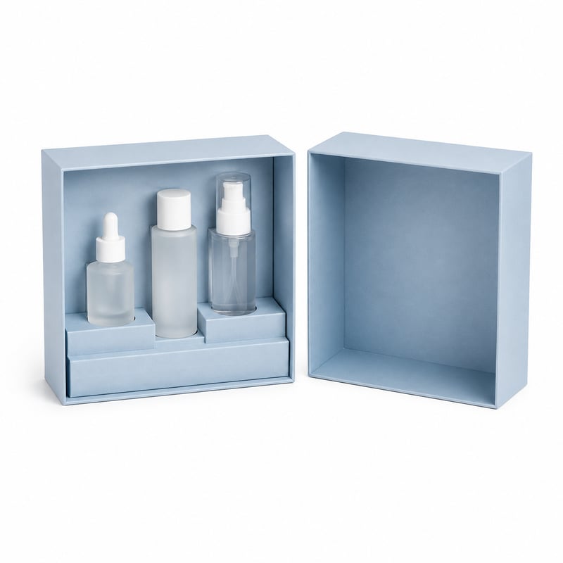 Stülpdeckelbox für Hautpflege-Trio