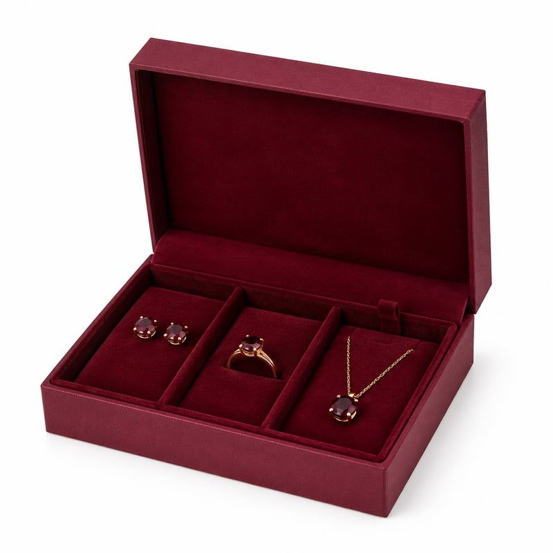 Stülpdeckelbox für Schmuckkollektionen